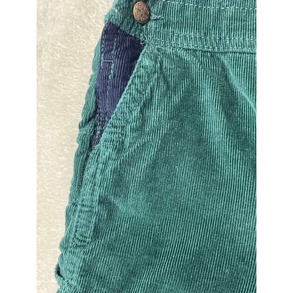 Baby OshKosh B'gosh Overalls 24 Months Green Navy Blue Corduroy